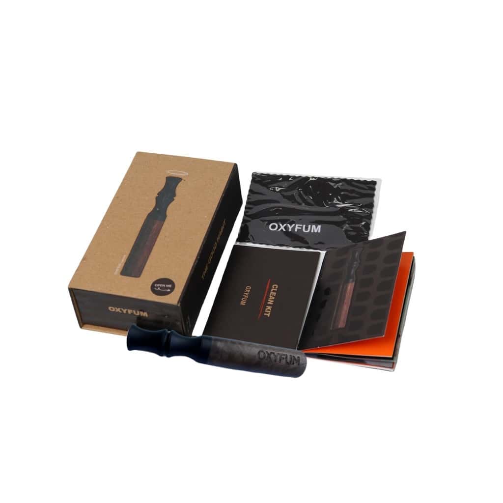 OXYFUM 芳香戒烟设备-合金黑嘴胡桃木桶-吸入器